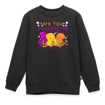 Poulpe Poulpe Tentacule de mer Poulpe Poulpe Poulpe Poulpe - Sweat Premium enfant bio - noir - Devant - AI Model Kid Female (0cm)