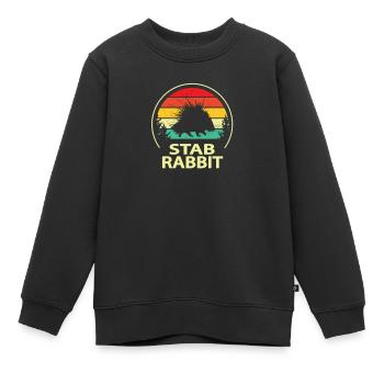 Stachelschwein - Kinder Premium Organic Sweatshirt - Schwarz - Vorne - AI Model Kid Female (0cm)