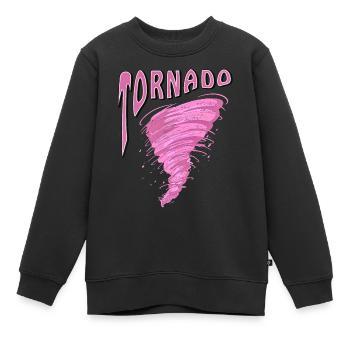 TORNADO - Kinder Premium Organic Sweatshirt - Schwarz - Vorne - AI Model Kid Female (0cm)