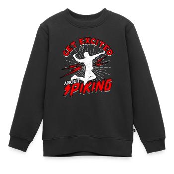 Soyez enthousiasmé par Spike Sport Badminton - Sweat Premium enfant bio - noir - Devant - AI Model Kid Female (0cm)