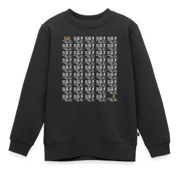 Programmierer Informatiker - Kinder Premium Organic Sweatshirt - Schwarz - Vorne - AI Model Kid Female (0cm)