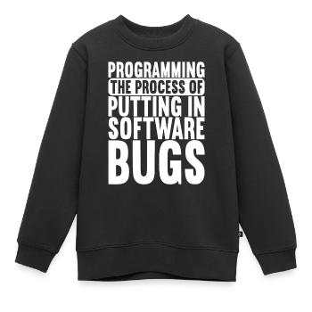 Programmierer Informatiker - Kinder Premium Organic Sweatshirt - Schwarz - Vorne - AI Model Kid Female (0cm)