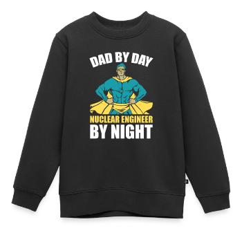 Nuclear Energy Radiation Nuclear Power Engineer - Kids Premium Organic Sweatshirt - black - Front - AI Model Kid Female (0cm)