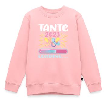 Tante 2023 - Kinder Premium Organic Sweatshirt - Rosa - Vorne - AI Model Kid Female (0cm)