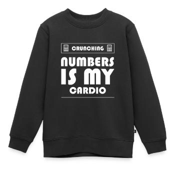 Crunching Numbers is My Cardio - Accountant Funny - Kids Premium Organic Sweatshirt - black - Front - AI Model Kid Female (0cm)