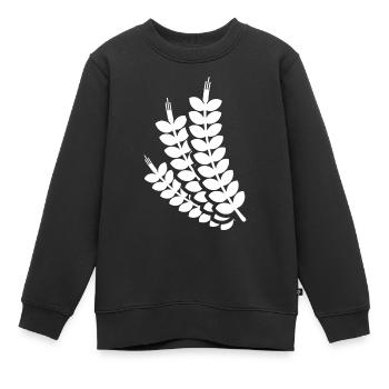 Wheat ear - Kids Premium Organic Sweatshirt - black - Front - AI Model Kid Female (0cm)