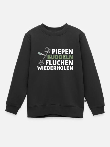 Sondeln - Kinder Premium Organic Sweatshirt - Schwarz