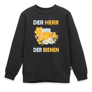 Bienenzucht und Honig - Kinder Premium Organic Sweatshirt - Schwarz - Vorne - AI Model Kid Female (0cm)