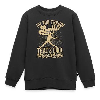 Speer wirft Leichtathletikwerke - Kinder Premium Organic Sweatshirt - Schwarz - Vorne - AI Model Kid Female (0cm)