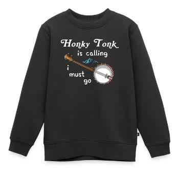 Banjo - Kinder Premium Organic Sweatshirt - Schwarz - Vorne - AI Model Kid Female (0cm)