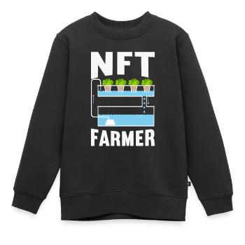 Hydroponik Indoor-Gartenbau - Kinder Premium Organic Sweatshirt - Schwarz - Vorne - AI Model Kid Female (0cm)