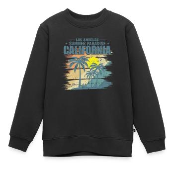 California Los Angeles Summer Paradise USA - Kinder Premium Organic Sweatshirt - Schwarz - Vorne - AI Model Kid Female (0cm)