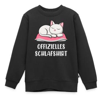 Offizielles Schlafshirt - Kinder Premium Organic Sweatshirt - Schwarz - Vorne - AI Model Kid Female (0cm)
