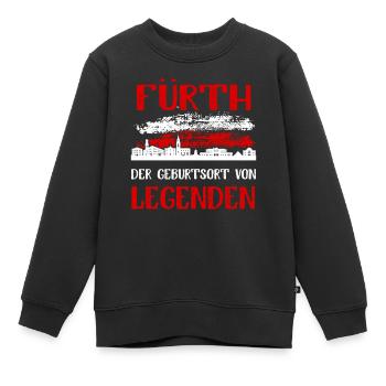 Fürth Der Geburtsort Von Legenden - Kinder Premium Organic Sweatshirt - Schwarz - Vorne - AI Model Kid Female (0cm)