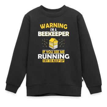 Bienenzucht und Honig - Kinder Premium Organic Sweatshirt - Schwarz - Vorne - AI Model Kid Female (0cm)