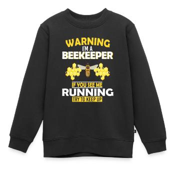 Bienenzucht und Honig - Kinder Premium Organic Sweatshirt - Schwarz - Vorne - AI Model Kid Female (0cm)