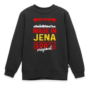 Jena - Kinder Premium Organic Sweatshirt - Schwarz - Vorne - AI Model Kid Female (0cm)