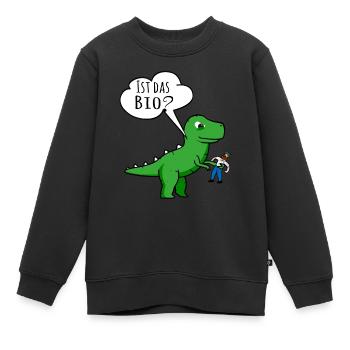 Est-ce que le bio - Sweat Premium enfant bio - noir - Devant - AI Model Kid Female (0cm)