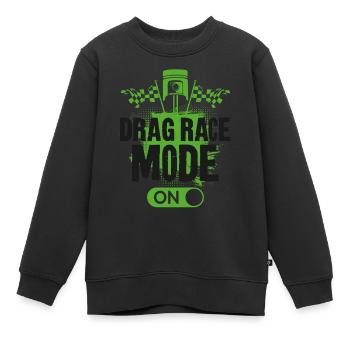 Drag Racing Race Car Drag Race - Kids Premium Organic Sweatshirt - black - Front - AI Model Kid Female (0cm)