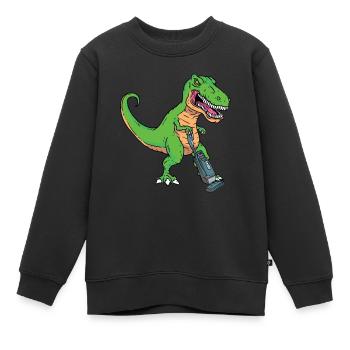 Staubsauger Reinigungskraft Aufräumen Hausfrau - Kinder Premium Organic Sweatshirt - Schwarz - Vorne - AI Model Kid Female (0cm)