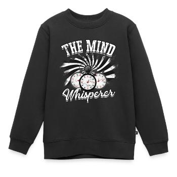 hypnotiseur hypnotique hypnotiseur - Sweat Premium enfant bio - noir - Devant - AI Model Kid Female (0cm)