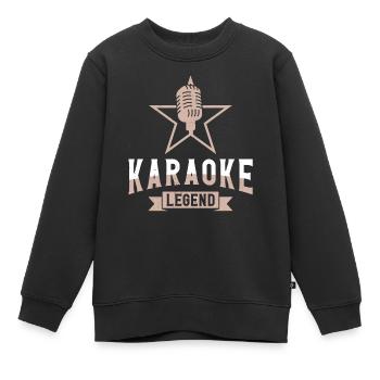 Karaoke Singer Karaoke Legend - Kinder Premium Organic Sweatshirt - Schwarz - Vorne - AI Model Kid Female (0cm)