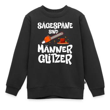 Sägespäne Sind Männer Glitzer - Kinder Premium Organic Sweatshirt - Schwarz - Vorne - AI Model Kid Female (0cm)