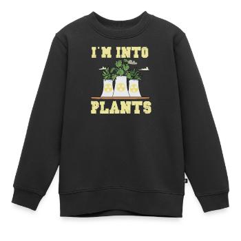 Centrale nucléaire Énergie nucléaire Energies renouvelables - Sweat Premium enfant bio - noir - Devant - AI Model Kid Female (0cm)