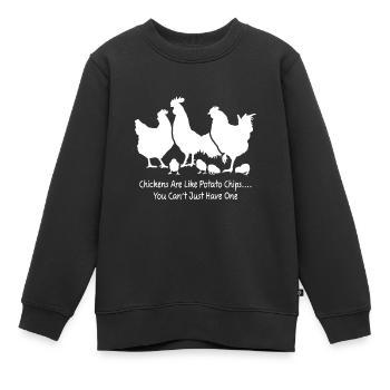 Hen Humor Lustige Kinder Hühnerhemden für Chicken Lo - Kinder Premium Organic Sweatshirt - Schwarz - Vorne - AI Model Kid Female (0cm)