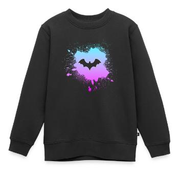 Chauve-souris - Sweat Premium enfant bio - noir - Devant - AI Model Kid Female (0cm)