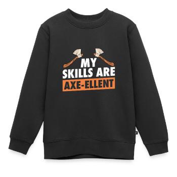 Larp |Live-Action-Rollenspiel |Larpen |Larp - Kinder Premium Organic Sweatshirt - Schwarz - Vorne - AI Model Kid Female (0cm)