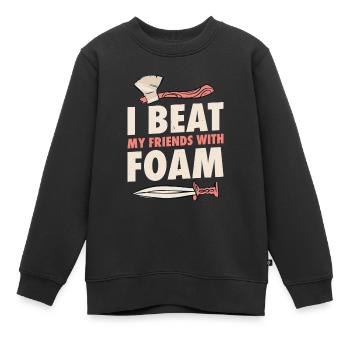 Larp |Live-Action-Rollenspiel |Larpen |Larp - Kinder Premium Organic Sweatshirt - Schwarz - Vorne - AI Model Kid Female (0cm)