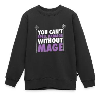 Larp |Live-Action-Rollenspiel |Larpen |Larp - Kinder Premium Organic Sweatshirt - Schwarz - Vorne - AI Model Kid Female (0cm)