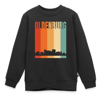 Oldenburg Skyline - Sweat Premium enfant bio - noir - Devant - AI Model Kid Female (0cm)