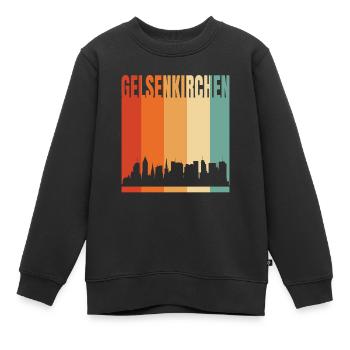 Gelsenkirchen - Kinder Premium Organic Sweatshirt - Schwarz - Vorne - AI Model Kid Female (0cm)