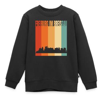 Freiburg - Kinder Premium Organic Sweatshirt - Schwarz - Vorne - AI Model Kid Female (0cm)