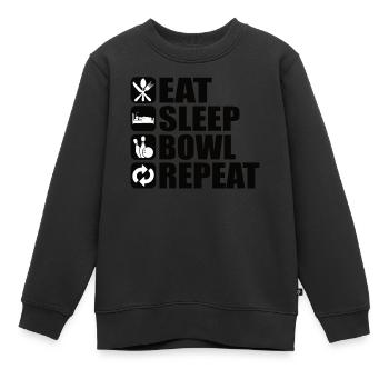 Bowling Cone Spareball Pins Ball Strike - Sweat Premium enfant bio - noir - Devant - AI Model Kid Female (0cm)