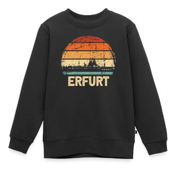 Erfurt - Sweat Premium enfant bio - noir - Devant - AI Model Kid Female (0cm)