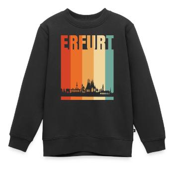 Erfurt - Sweat Premium enfant bio - noir - Devant - AI Model Kid Female (0cm)