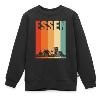 Essen - Kinder Premium Organic Sweatshirt - Schwarz - Vorne - AI Model Kid Female (0cm)