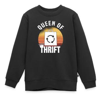 Magasin d’occasion Eco Hipster d’occasion - Sweat Premium enfant bio - noir - Devant - AI Model Kid Female (0cm)