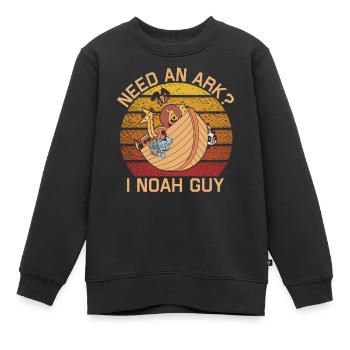 Need a Noah's Ark Guy Funny Archa Noah - Kids Premium Organic Sweatshirt - black - Front - AI Model Kid Female (0cm)