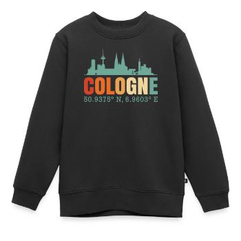 Cologne - Kids Premium Organic Sweatshirt - black - Front - AI Model Kid Female (0cm)