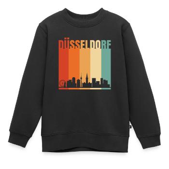 Dusseldorf - Sweat Premium enfant bio - noir - Devant - AI Model Kid Female (0cm)