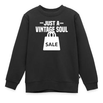Magasin d’occasion Eco Hipster d’occasion - Sweat Premium enfant bio - noir - Devant - AI Model Kid Female (0cm)