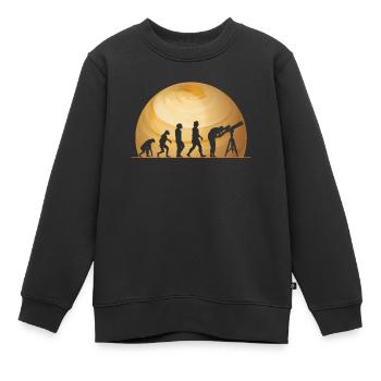 Venus - Kinder Premium Organic Sweatshirt - Schwarz - Vorne - AI Model Kid Female (0cm)