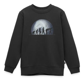 Pluto - Kinder Premium Organic Sweatshirt - Schwarz - Vorne - AI Model Kid Female (0cm)