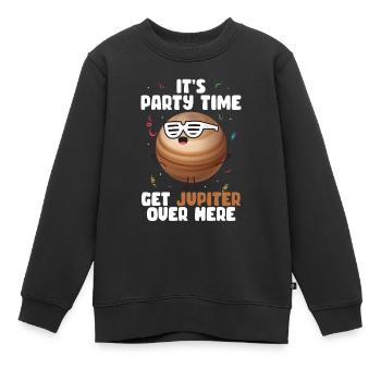 Jupiter - Kinder Premium Organic Sweatshirt - Schwarz - Vorne - AI Model Kid Female (0cm)