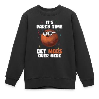 Mars - Kinder Premium Organic Sweatshirt - Schwarz - Vorne - AI Model Kid Female (0cm)