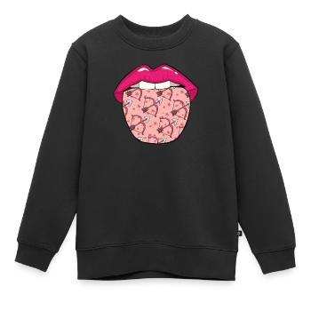 Tir à l’arc Tir à l’arc Langue d’archer - Sweat Premium enfant bio - noir - Devant - AI Model Kid Female (0cm)